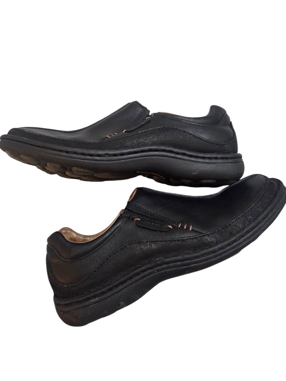 Merrell Zen Black Leather Slip On Loafer Shoes Mens Size 9